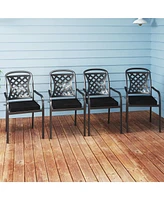 Outdoor Chair Cushion Set of 2 Waterproof Fade-Resistant Olefin Seat Cushions