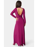 Bebe Women's Jersey Cowl Back Maxi Dress