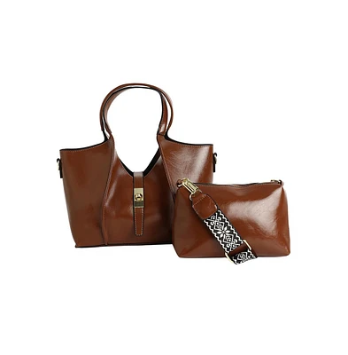 Women's The Foldara Hand Bag - Chocolate Brown