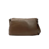 Women's The Tang-Buckle Tote Bag - Chocolate Brown