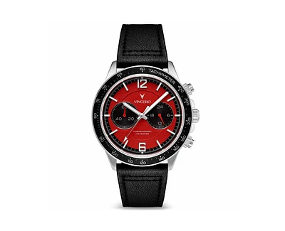 Vincero Men's Apex 42mm Chronograph Watch – Infrared Red Dial