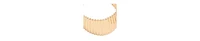 Sohi Women's Gold Ripple Hoop Earrings