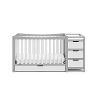 Graco Remi All-in-One Convertible Crib with Drawer and Changer (Pebble Gray)