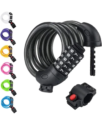 Nakto Bike Lock, Feet Bicycle Cable