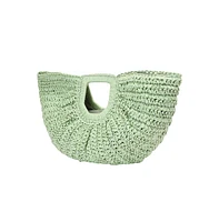 Women's The Sol-Straw Hand Bag - Mint Green