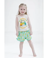 Frozen Girls Disney Princess Moana Belle Minnie Mouse Nightmare Before Christmas Tank Top and French Terry Shorts to
