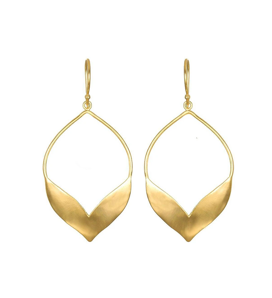 Fluttering Petals Gold Earrings