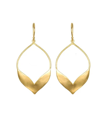 Fluttering Petals Gold Earrings