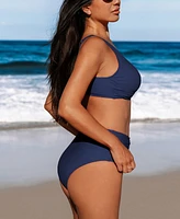 Cupshe Women's Underwire Adjustable Straps Ruched Bikini Sets