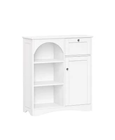 Sourcing Solutions 31.25" Solid Wood Bristol Single Door Arched Bathroom and Laundry Storage Cabinet