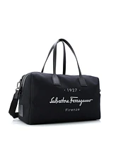 Pre-Owned Salvatore Ferragamo 1927 Convertible Duffle Bag Canvas with Leather
