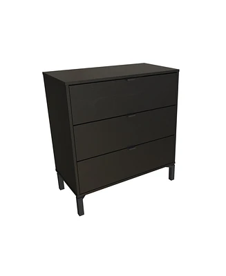 Three Drawer Dresser with Ample Storage for Bedroom or Closet