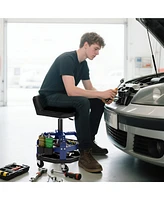 Homcom Rolling Mechanic Stool, 300 Lbs Capacity Garage