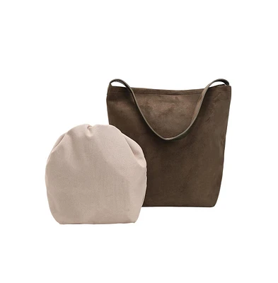 Women's The Bucket Tote Bag - Coffee Brown