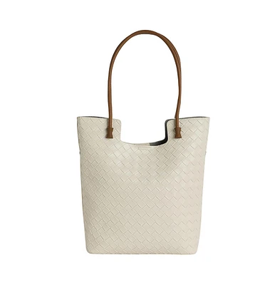Women's The Weave Tote Bag - Ivory White