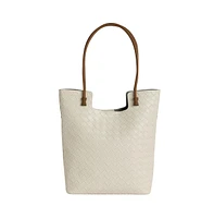 Women's The Weave Tote Bag - Ivory White