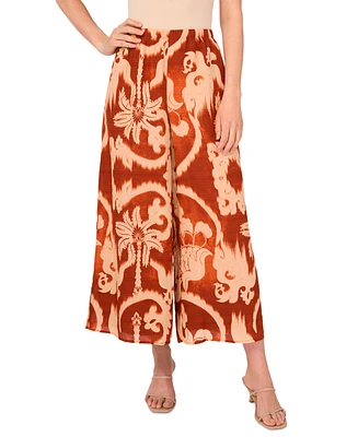 Sam & Jess Women's Cropped Pull-On Wide-Leg Pants