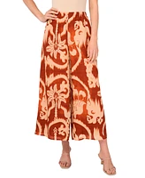 Sam & Jess Women's Cropped Pull-On Wide-Leg Pants
