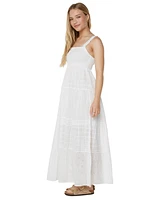 Roxy Juniors' Lily Bloom Cotton Sleeveless Maxi Dress