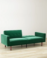 Gold Sparrow 84" Velvet Blake Convertible Sofa Bed, Created for Macy's