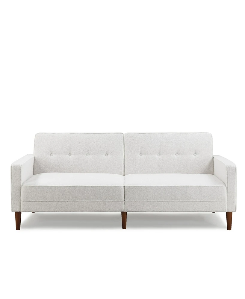 Gold Sparrow 80" Faux Fur Camden Convertible Sofa Bed, Created for Macy's
