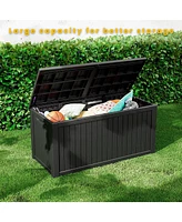 Mondawe 180 Gallon Weather Resistant Outdoor Storage Box For Decks