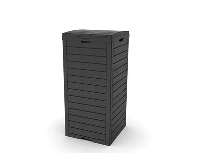 Mondawe 31 Gallon Large Outdoor Trash Can with Lid and Liquid Drawer