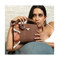 Women's The Denim-Curve Hand Bag - Peanut Brown