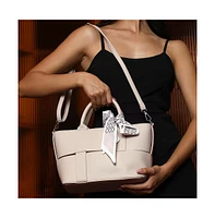 Women's The Interweave Hand Bag - Ecru White