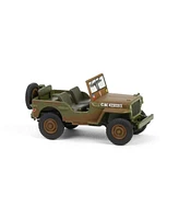 Greenlight 1/64 1942 Willys Mb, 1st Canadian Tank Brigade, Three Rivers Reg England 61050-a