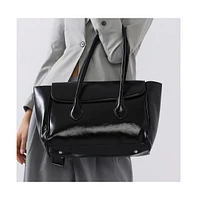 Women's The Large Medis Satchel Bag - Onyx Black