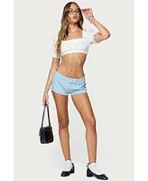 Edikted Women's Verity Tailored Micro Shorts