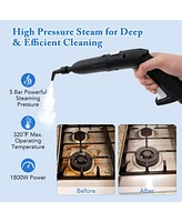 Ecooso Multipurpose Steam Cleaner 1800W Portable Household Steamer with 61 oz Tank