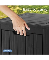 Mondawe 31 Gallon Outdoor Garden Resin Storage Deck Box