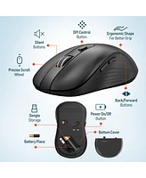 Delton 90X Bluetooth Headset with Usb Dongle, 1080p Usb Webcam with Adjustable Mounting Clip, Wireless Keyboard and Mouse Combo, Compatible with Lapto