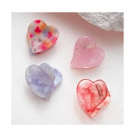 Headbands of Hope Mini Heart Clip Set