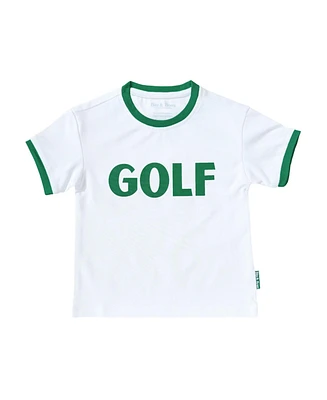 Bits & Bows Toddler Unisex Green Golf Crewneck T-Shirt