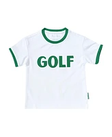 Bits & Bows Toddler Unisex Green Golf Crewneck T-Shirt