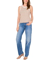 Sam & Jess Women's Striped Sleeveless Sweater