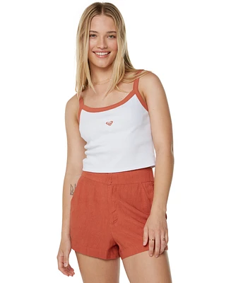 Roxy Juniors' Sand Bar Sleeveless Crop Top