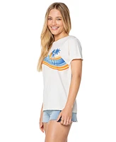 Roxy Juniors' Wave Stripe Cotton T-Shirt