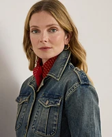 Lauren Ralph Women's Belted Denim Field Jacket