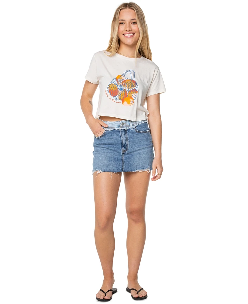 Roxy Juniors' Made The Sun Cotton T-Shirt