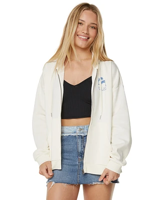 Roxy Juniors' Evening Lineup Zip-Front Hooded Sweatshirt