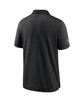 Nike Men's Black Las Vegas Raiders Crucial Catch Sideline Early Season Polo Shirt