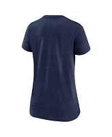 Nike Women's Heather Navy Tampa Bay Rays Authentic Collection Tri-Blend V-Neck T-Shirt