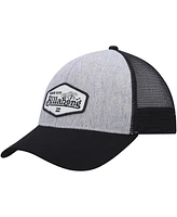 Billabong Men's Heather Gray/Black Walled Trucker Adjustable Snapback Hat