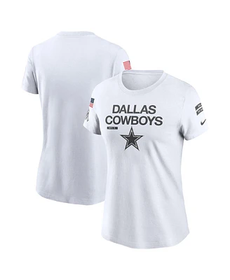 Nike Women's White Dallas Cowboys 2024 Salute to Service Legend Performance T-Shirt