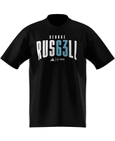 Adidas Men's George Russell Black Mercedes-amg Petronas F1 Team Driver Wear T-Shirt