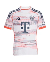 Adidas Big Boys and Girls White Bayern Munich 2025/26 Away Replica Jersey